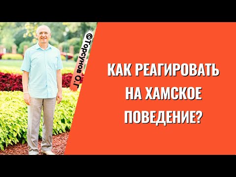 Видео: Как реагировать на хамское поведение? Торсунов лекции