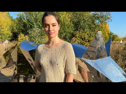 Видео: Футболка из  fibra natura Papyrus, размер 44-46.