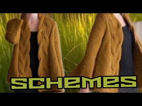 Видео: Вязаные модные кардиганы со схемами вязания. Luxurious knitted cardigans with knitting patterns.
