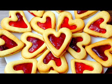 Видео: Песочное печенье Сердечки на День Влюбленных!