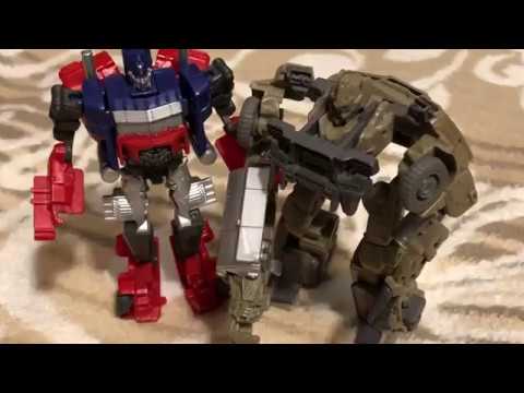 Видео: Transformers DOTM Cyberverse Optimus Prime & Megatron (обзор на русском)