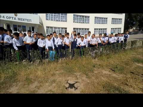 Видео: МПС Алматы. п.Жапек Батыр. СШ № 4 и окрестность с высоты птичьего полета. 10.09.16.