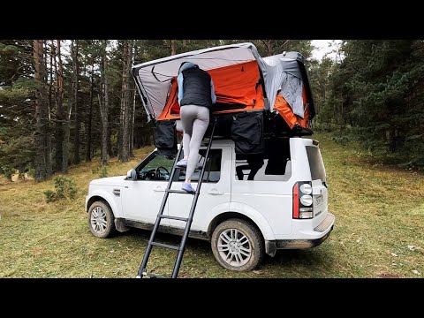 Видео: Кемпинг у высокогорного озера с надувной и автопалаткой #camping