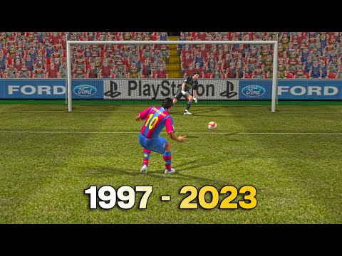 Видео: Пенальти из eFootball с 1997 по 2023 год