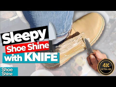 Видео: НОЖ на моих БОТИНКАХ 🔪🧼🔪 ASMR Чистка обуви ЗАМШЕВАЯ Обувь