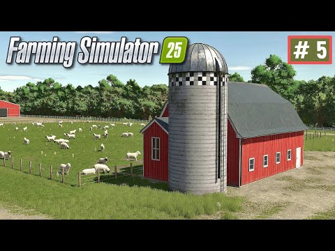 Видео: Iowa Plains FS25 - Купил 100 ОВЕЦ.  Новые ПОЛЯ.  Уборка КУКУРУЗЫ на КОРМ # 5