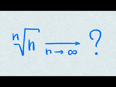 Видео: Корень n-ой степени из n #math #calculus
