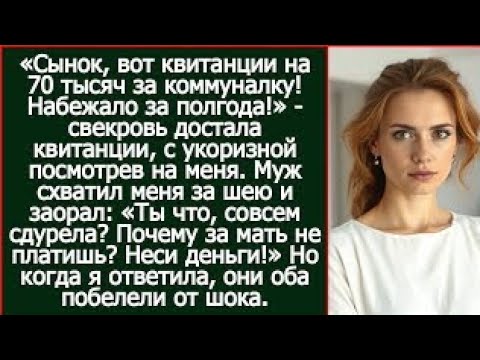 Видео: «Почему не платишь за мать?!» - заорал муж, когда свекровь пришла с долгом за коммуналку 70 тысячgu?
