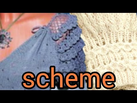 Видео: Детали вязания + схемы вязания. Knitting details + knitting patterns.