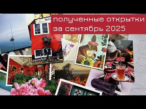 Видео: Обзор входящих открыток за сентябрь 2025