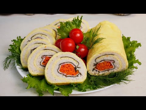 Видео: Простой рецепт ИДЕАЛЬНОЙ закуски. Куриный ЗАКУСОЧНЫЙ РУЛЕТ на праздничный стол, цыганка готовит.