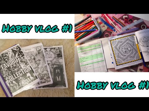 Видео: ХОББИ ВЛОГ #1 //Мои распечатанные раскраски// Тетрадь по раскраскам// Небольшие покупки
