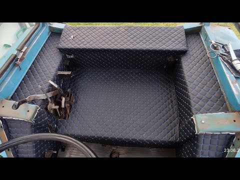 Видео: МТЗ 82, обшивка кабіни утеплення, обезшумлення.