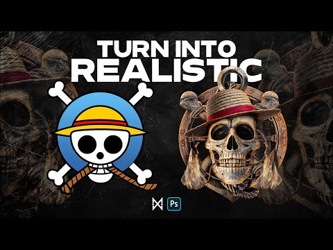 Видео: Превращает цельный логотип в реалистичный вид | Фотомонтаж в Фотошопе