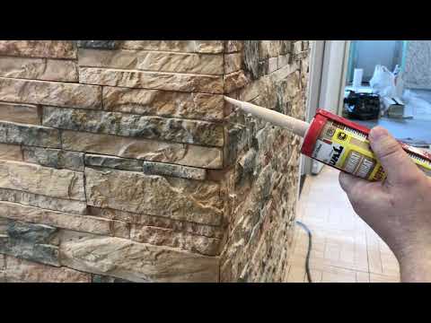 Видео: Как оформить внешний угол на декоративном камне!