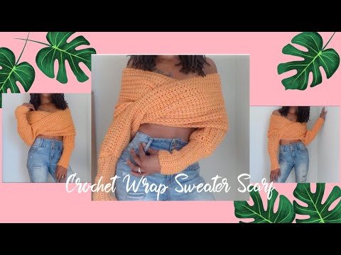 Видео: Вязаный крючком свитер-халат | Naturally Danielle