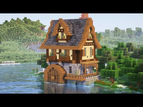 Видео: Водяная мельница в майнкрафте