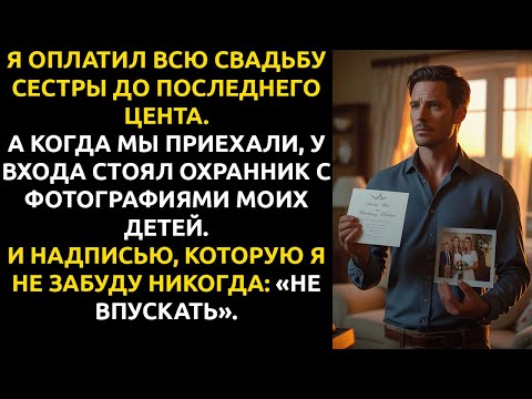 Видео: Я ОПЛАТИЛ всю свадьбу сестры — а она выставила ФОТО моих детей с надписью «НЕ ВПУСКАТЬ».