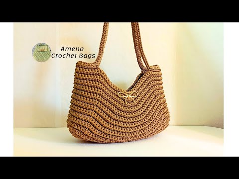 Видео: Desert Waves | Вязаная крючком сумка | Мягкая, элегантная и стильная | Большой размер