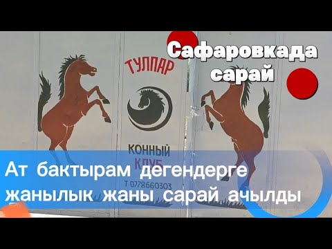 Видео: Жаны сарай ачылды мыкты шартта ат багабыз