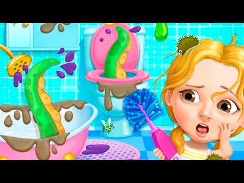 Видео: УБОРКА ЧЕЛЛЕНДЖ | Слаймы и крокодил в бассейне | Веселая игра про уборку для детей