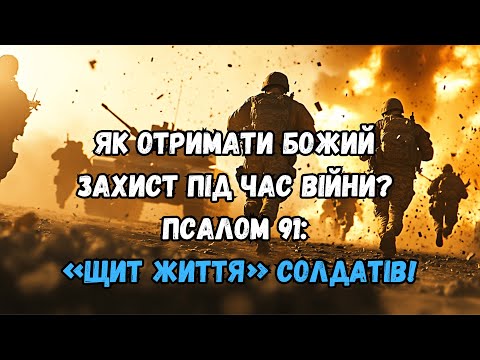 Видео: Як отримати Божий захист під час війни? Псалом 91: «Щит життя» солдатів!