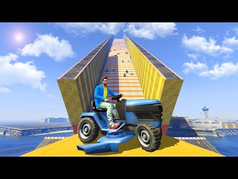 Видео: ВЕЛИКАЯ ЛАВИНА СМЕРТИ ИЗ МАШИН НА ГАЗОНОКОСИЛКАХ! (GTA 5 Смешные моменты)