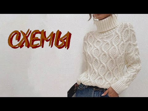 Видео: 🍂Современные узоры для теплых вещей. Схемы вязания.
