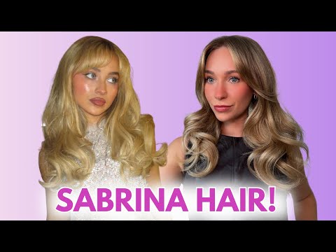 Видео: Волосы Сабрины Карпентер! Мастер-класс по укладке с Dyson и GHD