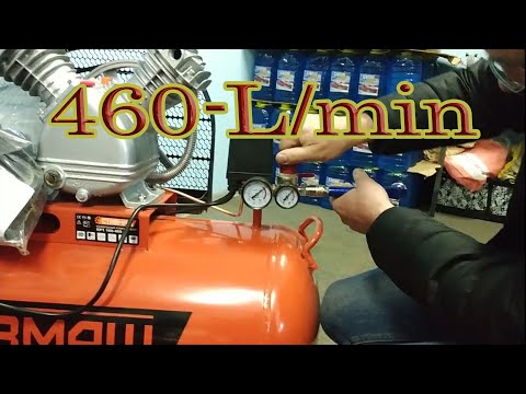 Видео: Двухцилиндровый Мощный КОМПРЕССОР 220В за 24500р !!!
