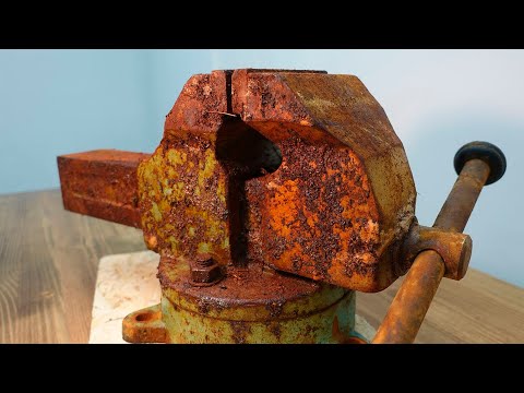 Видео: 70 ЛЕТ РЖАВЕЛИ В ГАРАЖЕ — теперь как НОВЫЕ! Реставрация тисков СССР
