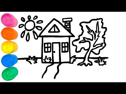 Видео: Кольоровий Будинок / Малюємо та вчимо кольори / Навчальне відео для дітей #8