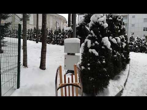 Видео: Сходница "Три сини та донька 5" зимой. Обзор территории отеля.