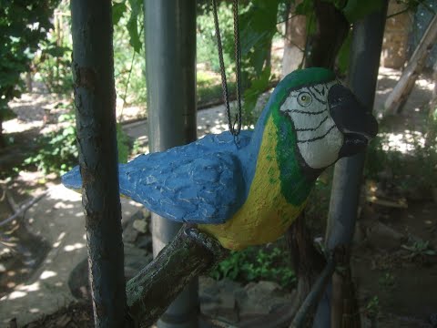 Видео: Птицы из бетона / Садовые фигуры / Concrete Birds