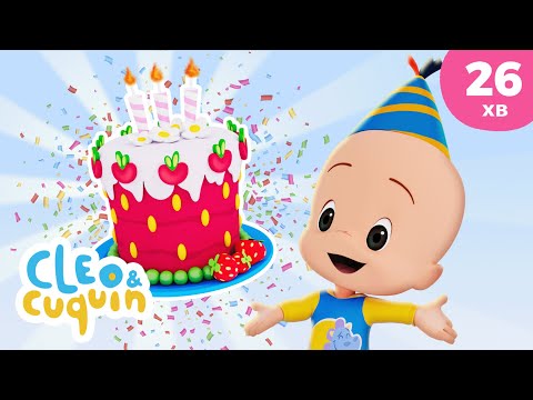 Видео: З Днем народження 🎂 Колеса автобуса 🎂 Сборник детских песенок| Клео и Кукин