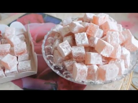 Видео: РАХАТ ЛУКУМ по Азербайджански 😋 Gül ətirli Rahat lokum/Turkish Azerbaijani sweets RAHAT LUKUM