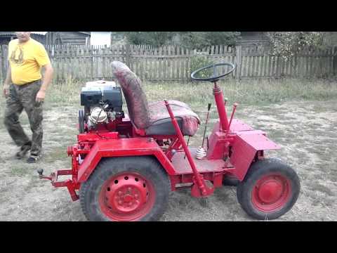 Видео: Самодельный трактор из запорожца. Двигатель Honda GX 270 9лс Eigenbau Traktor