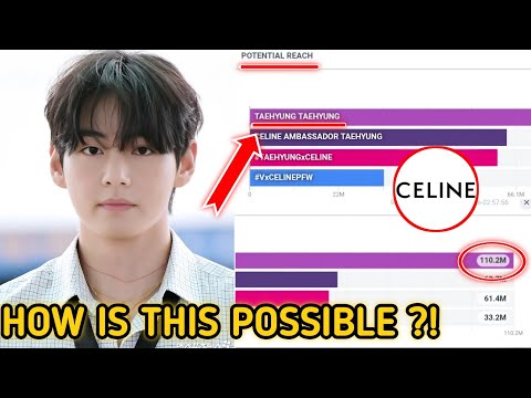 Видео: Шок! Тэхён даже превзошёл саму CELINE?! Потенциальный охват — 110 миллионов!