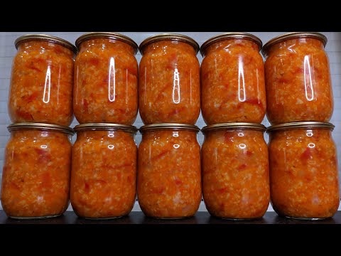 Видео: Баночку открываю и все сыты. Салат с Рисом "Завтрак туриста". Обалденный рецепт заготовки на зиму!