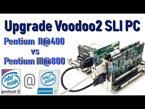 Видео: Ретро| 3dfx Voodoo2 SLI PC upgrade, меняем Pentium II 400 на Pentium III 800 и смотрим результат