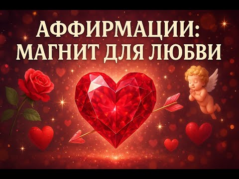 Видео: МАГНИТ ЛЮБВИ ✨ Медитация и аффирмации для привлечения партнёра