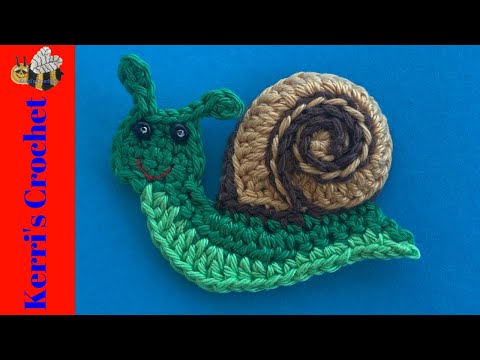 Видео: Урок по вязанию крючком улитки – урок по вязанию аппликации крючком