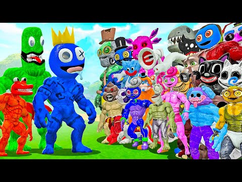 Видео: КАЧКИ РАДУЖНЫЕ ДРУЗЬЯ ПРОТИВ ВСЕХ КАЧКОВ В ГАРРИС МОД! RAINBOW FRIENDS В Garry`s Mod!