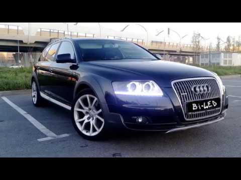 Видео: Bi-Led Optima квадро, Audi A6 C6
