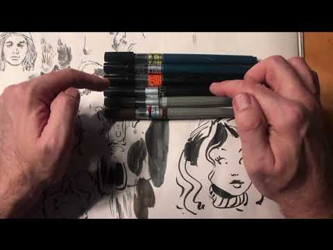 Видео: Секретные Кисти Мастеров Востока для Идеального Рисунка!  Брашпен !