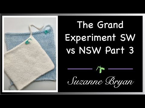 Видео: Эксперименты с шерстью Superwash и Non-Superwash. Часть 3