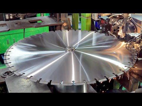 Видео: Как сделать мощные пильные диски с крепкими алмазами. Awesome Concrete Saw Blade Factory