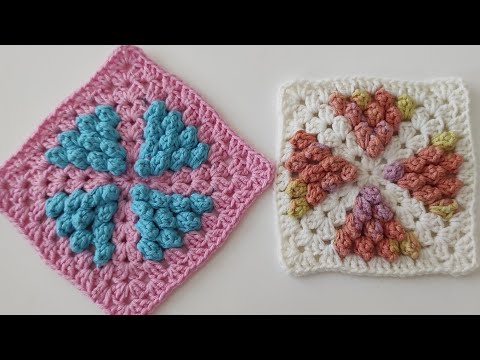 Видео: Супер легкий узор бабушкиного квадрата крючком для начинающих - простой узор бабушки крючком