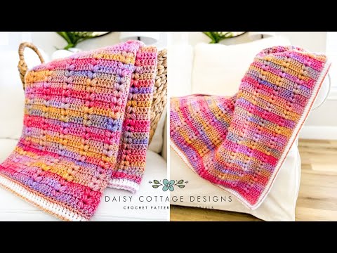 Видео: Урок вязания крючком одеяла с пышным узором — Одеяло «Счастливые сердца»