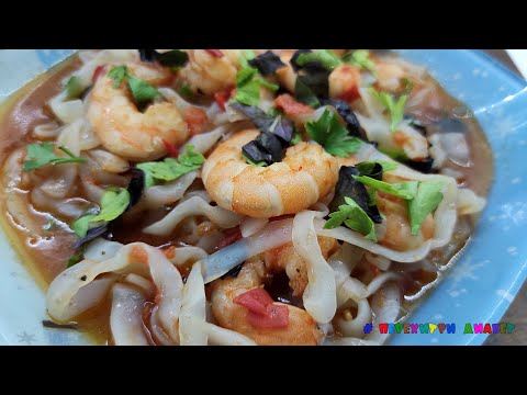 Видео: Феттучини для диабетиков с томатами и креветками. На основе ширатаки